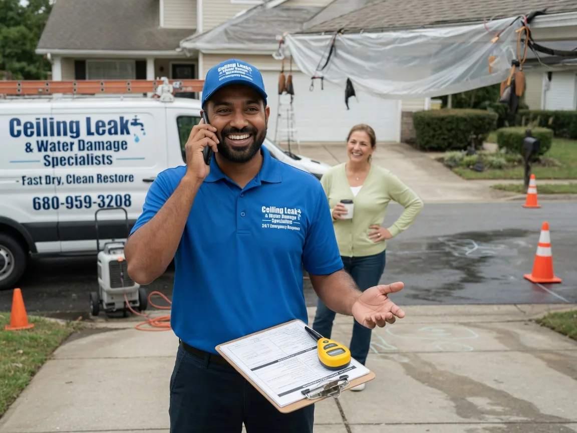 Ceiling Leak Cleanup Fishertown, PA FAQs